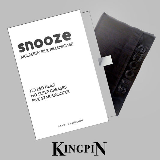 SNOOZE SILK PILLOWCASE | BLACK